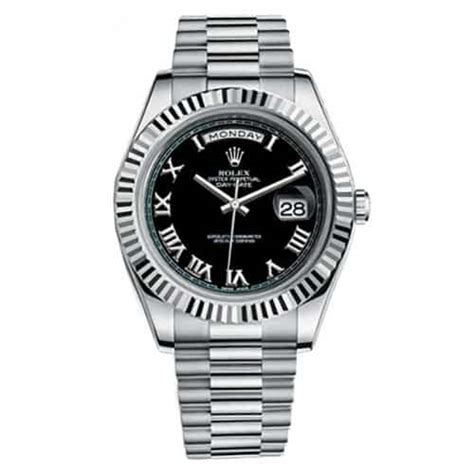 rolex day date black dial roman numerals|rolex presidential 40mm diamond bezel.